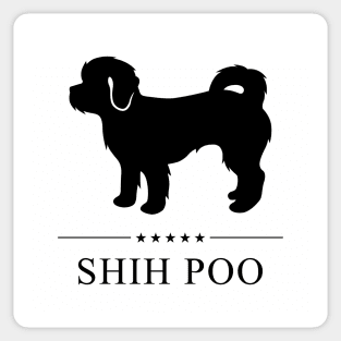 Shih Poo Black Silhouette Sticker